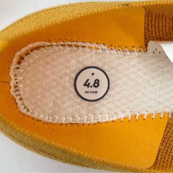 Allbirds Knit Tree Breezers Thrive Yellow Renewable Slip On Ballet Flats Size 6 - Picture 9 of 14